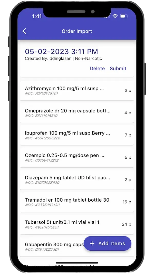 SureCost Mobile App Purchase Orders